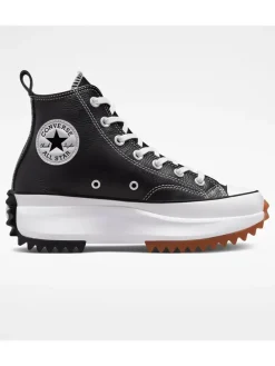 Leren sneakers "Run Star Hike" zwart