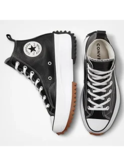 Leren sneakers "Run Star Hike" zwart