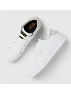 Leren sneakers wit