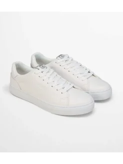 Leren sneakers wit