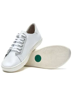 Leren sneakers wit