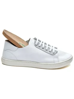 Leren sneakers wit