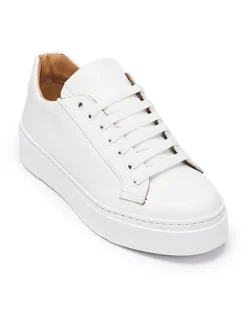 Leren sneakers wit