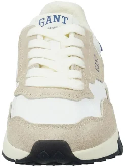 Leren sneakers "Youtron" beige/wit