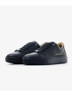 Leren sneakers zwart