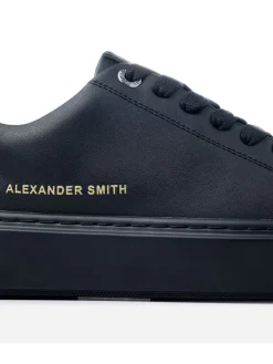 Leren sneakers zwart