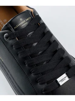 Leren sneakers zwart
