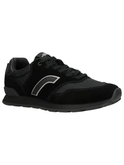 Leren sneakers zwart