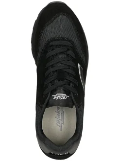 Leren sneakers zwart