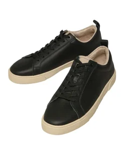 Leren sneakers zwart