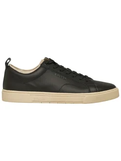Leren sneakers zwart