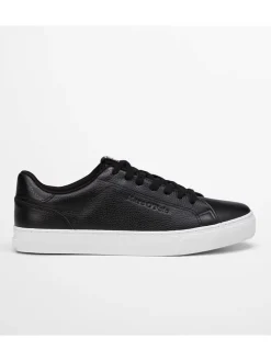 Leren sneakers zwart