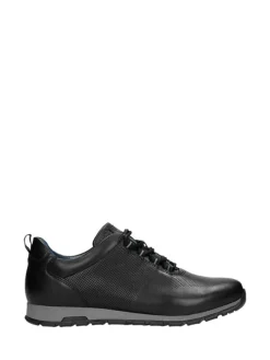 Leren sneakers zwart