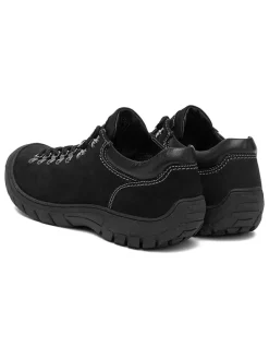 Leren sneakers zwart