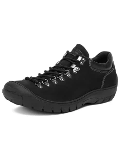 Leren sneakers zwart