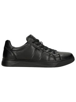Leren sneakers zwart