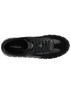 Leren sneakers zwart
