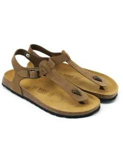 Leren teensandalen 