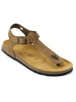 Leren teensandalen 