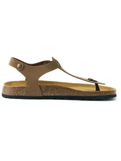 Leren teensandalen 