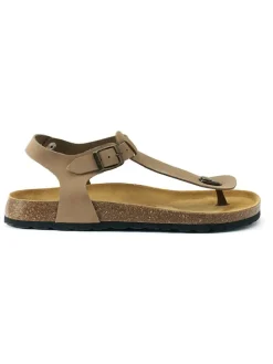 Leren teensandalen 