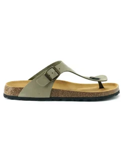 Leren teenslippers 