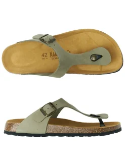 Leren teenslippers 