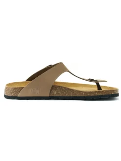 Leren teenslippers 