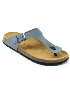 Leren teenslippers 