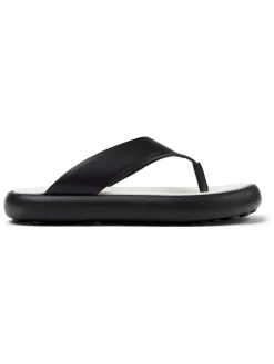 Leren teenslippers 
