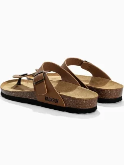Leren teenslippers