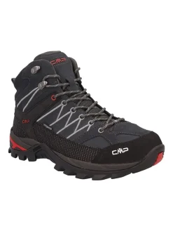 Leren trekkingschoenen "Rigel" zwart/donkerblauw