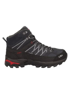 Leren trekkingschoenen "Rigel" zwart/donkerblauw