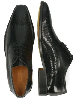 Leren veterschoenen "Alex 1" zwart