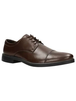 Leren veterschoenen bruin