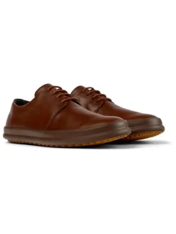 Leren veterschoenen bruin