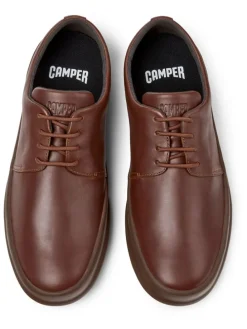 Leren veterschoenen bruin