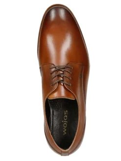 Leren veterschoenen bruin