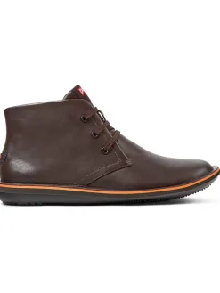 Leren veterschoenen bruin