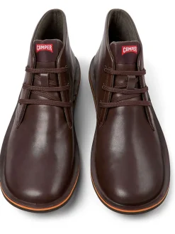 Leren veterschoenen bruin