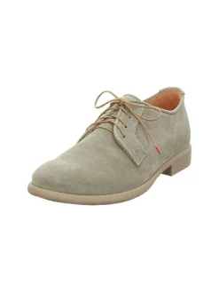 Leren veterschoenen "Civita" kaki