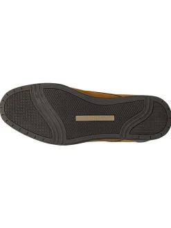 Leren veterschoenen lichtbruin