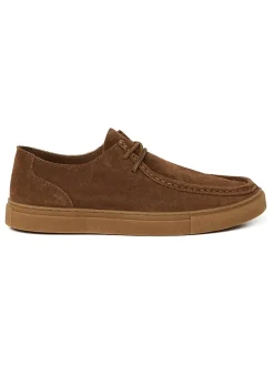 Leren veterschoenen lichtbruin