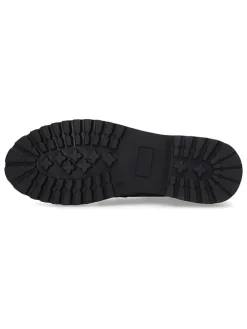 Leren veterschoenen zwart