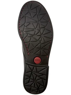 Leren veterschoenen zwart