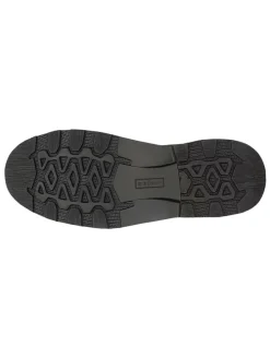 Leren veterschoenen zwart