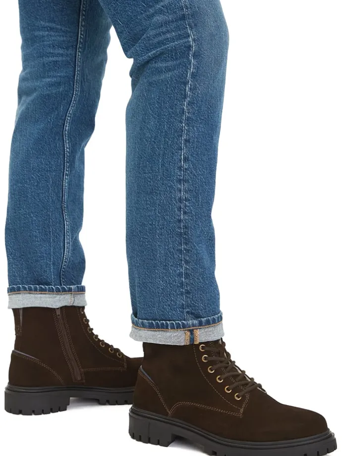 Leren winterboots bruin