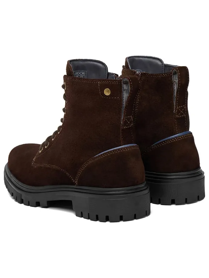 Leren winterboots bruin