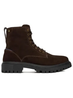 Leren winterboots bruin