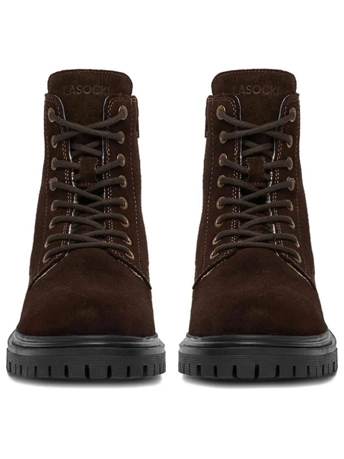 Leren winterboots bruin